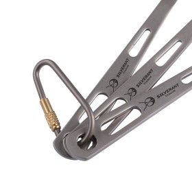 Titanium cutlery with sandblasted handle