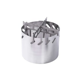 Titanium alcohol stove with windshield