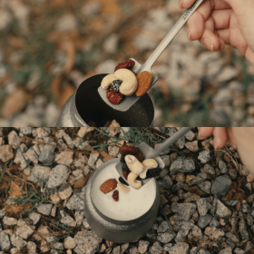 Titanium travel spoon
