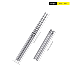Titanium collapsible Chopsticks