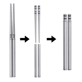 Titanium collapsible Chopsticks