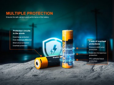 Fenix 21700 6000 mAh USB-C battery (Li-Ion)