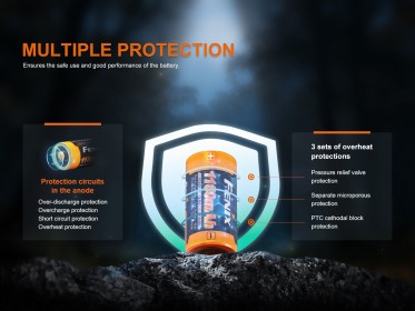 Fenix RCR123A 1150 mAh battery