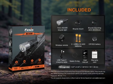 Fenix BC45R rechargeable bike light
