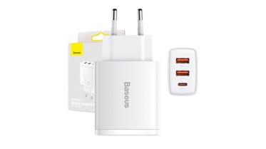 Baseus Mains Adapter USB-C + 2x USB-A (30W)