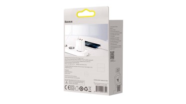 Baseus Mains Adapter USB-C + 2x USB-A (30W)