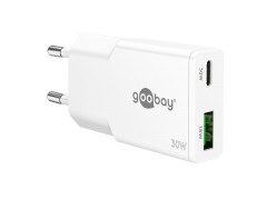 GaN Power Adapter USB-C + USB-A (30 W)