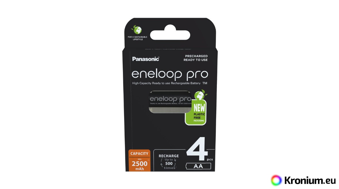 Panasonic Eneloop Pro AA NiMH High Capacity Rechargeable Batteries