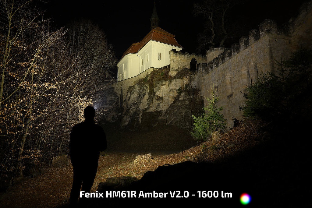 Fenix HM61R Amber V2.0 - 1600 lumens