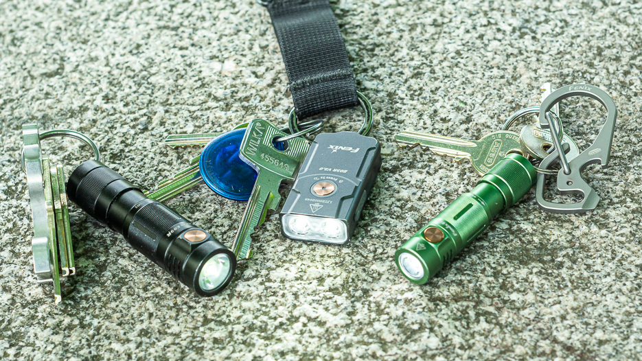 From left: Fenix E09R, Fenix E03R V2.0, and Fenix E05R