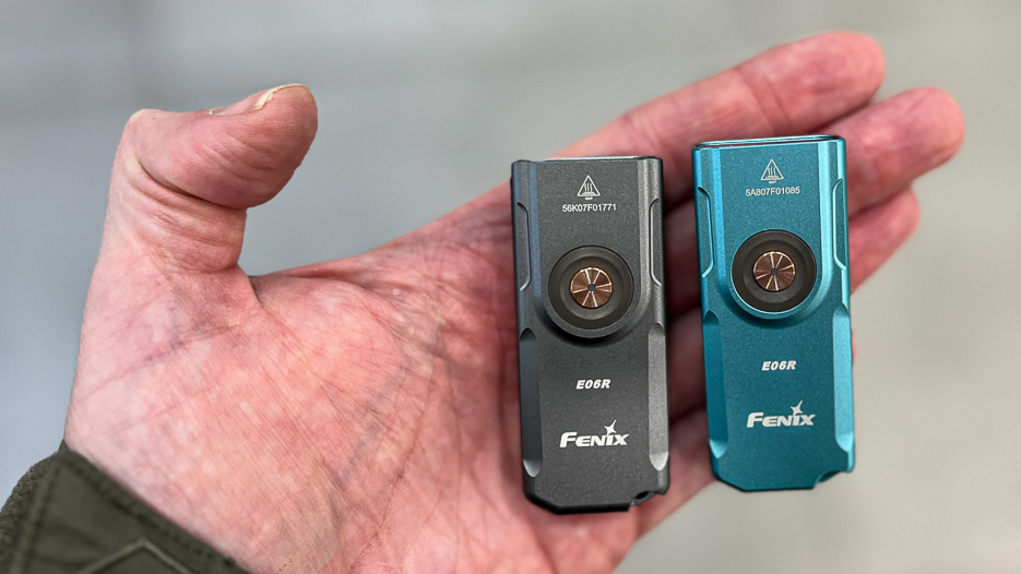 The Fenix E06R is available in classic gray and a beautiful turquoise version.