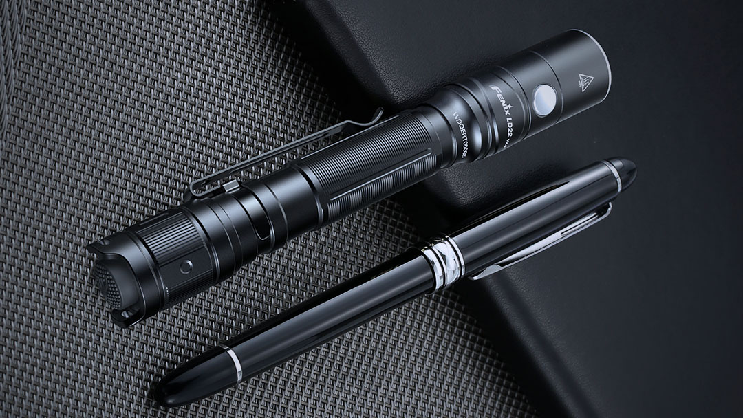 The Fenix LD22 V2.0 is a powerful flashlight about the length of a pen, perfect for EDC.